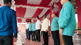 Bupati Rafiq meninjau kesiapan pelaksanaan GTRA Summit 2023 di Coastal Area. Foto: Istimewa