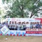 Komisaris, Direksi dan Tamu Undangan melakukan foto bersama dalam kegiatan Pekan Sehat HUT ke-47 PT Timah Tbk di Pulau Kundur. Foto: Humas PT Timah
