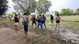 Semarak pelaksanaan Hari Kemerdekaan dan HUT PT Timah di Pulau Kundur. Foto: istimewa