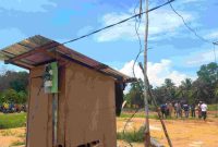 Lokasi kejadian tersambarnya dua pekerja di Kampung Suka Jaya. Foto: Kepriheadline.id 