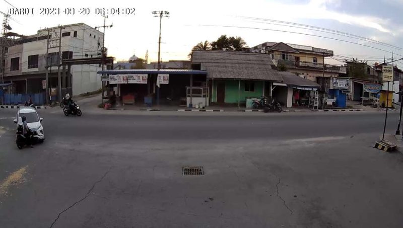 Tangkapan layar rekaman CCTV di lokasi kejadian. Foto: istimewa