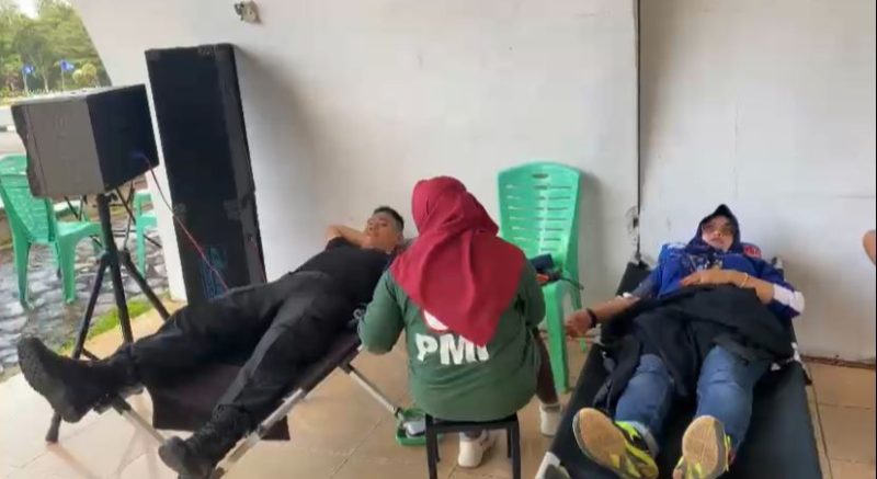 Aksi donor dadah dilaksanakan KKPR Karimun di Coastal Area. Foto: Istimewa