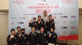 Tujuh Atlet Karate Karimun meraih 7 medali emas di Kejuaraan Piala Menpora RI. Foto: kepriheadline.id