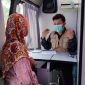 Warga antusias ikut pemeriksaan kesehatan gratis dilaksanakan PT Timah Tbk. Foto: Humas Timah