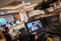 Ketua Majelis Ulama Indonesia (MUI) bidang Fatwa Asrorun Niam Sholeh saat menyampaikan hasil fatwa MUI, di Jakarta, Jumat (10/11/2023). ANTARA/Erlangga Bregas Prakoso.