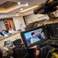 Ketua Majelis Ulama Indonesia (MUI) bidang Fatwa Asrorun Niam Sholeh saat menyampaikan hasil fatwa MUI, di Jakarta, Jumat (10/11/2023). ANTARA/Erlangga Bregas Prakoso.