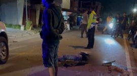 Tangkapan layar video kejadian kecelakaan yang merenggut nyawa dua orang pengendara di Karimun. Foto: istimewa