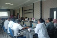 Rapat Finalisasi Penetapan UMK di ruang rapat Gunung Sugie komplek perkantoran Pemkab Karimun, Rabu (22/11/2023).
