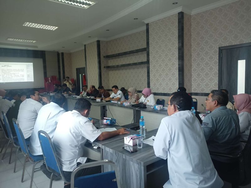 Rapat Finalisasi Penetapan UMK di ruang rapat Gunung Sugie komplek perkantoran Pemkab Karimun, Rabu (22/11/2023).