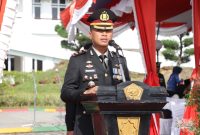 Kapolres Karimun AKBP Fadli Agus pimpin Upacara Peringatan Hari Pahlawan di Kabupaten Karimun. Foto: Humas Polres Karimun