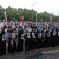 Aksi Bwla Palestina oleh masyarakat Kabupaten Karimun, Minggu (19/11/2023). Foto: istimewa