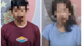 Dua pelaku pencurian di Polsek Tebing. Foto: istimewa