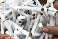 Ilustrasi Rokok Ilegal.