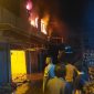 Api membakar 8 unit ruko di Kecamatan Kundur, Jumat dinihari. Foto: Dokumen Polisi