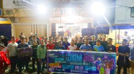 Turnamen Jom PS Karimun digelar di Kedai Kopi Abu Dafi, Kelurahan Sei Lakam. Foto: Istimewa