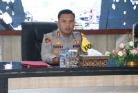Kapolres Karimun AKBP Fadli Agus pimpin Press Rilis Capaian Kinerja tahun 2023. Foto: Humas Polres Karimun