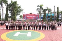 Sebanyak 22 Personil Polres Karimun, Polda Kepulauan Riau, terima kenaikan pangkat. Foto: Humas Polres Karimun