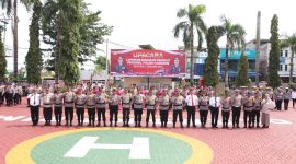 Sebanyak 22 Personil Polres Karimun, Polda Kepulauan Riau, terima kenaikan pangkat. Foto: Humas Polres Karimun