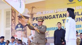 Gubernur Ansar Ahmad pimpin Upacara Peringatan Bulan K3 Provinsi Kepri. Foto: Humas Pemprov Kepri