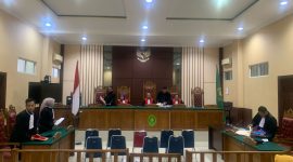 Sidang lanjutan PKBM Bakti Negeri Kundur di Pengadilan Tipidkor Tanjungpinang. Foto: Dokumen Cabjari Tanjungbatu untuk KepriHeadline.id