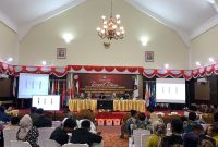 Pelaksanaan Rekapitulasi Hasil Pemilu 2024 tingkat Kabupaten Karimun  di Gedung Nasional Karimun. (Foto: Ricky/kepriheadline.id)