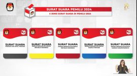 Lima Jenis Surat Suara Pemilu 2024. Foto: Tangkapan Layar KPU RI