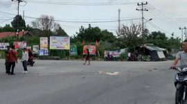 Tangkapan layar video sesaat setelah kecelakaan lalu lintas di simpang mutiara. Foto: tangkapan layar video