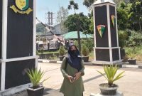 Kakak Kandung Korban, Ningsih mendatangi Denpom I/6 Batam untuk menindaklanjuti perkembangan perkara kematian Kalin, Kamis, 14 Maret 2024. (Foto: Dokumen Keluarga)