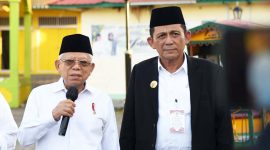 Gubernur Kepulauan Riau saat mendampingi Wakil Presiden RI Ma'ruf Amin berkunjung ke Pulau Penyengat, Tanjungpinang. (Foto: Humas Pemprov Kepri)
