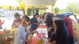Suasana Gerakan Pangan Murah Di GOR Karimun. (Foto: Rc/KepriHeadline.id)