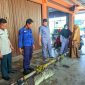 Buaya Muara sepanjang kurang lebih 3 meter yang berhasil ditangkap Tim BPBD dan Damkar Karimun bersama Masyarakat. (FOTO: Robi/KepriHeadline.id)