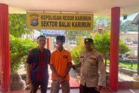 MDA, Pemuda 21 Tahun diringkus aparat kepolisian usai mencuri sepeda motor milik warga di Teluk Air. (FOTO: Dokumen Polisi/KepriHeadline.id)