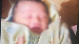 Foto bayi cantik yang dibuang orang tuanya di depan rumah warga kawasan Baran I Kelurahan Baran Timur. (FOTO: Istimewa)