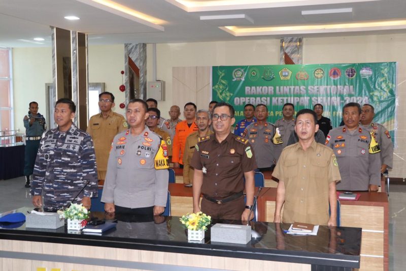 Pelaksanaan Rakor Lintas Sektoral oleh Polres Karimun guna membahas Pengamanan Lebaran 2024. (FOTO: Rc/KepriHeadline.id)