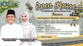 Pamflet Open House Gubernur Kepri.