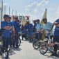 Peserta Gowes Syiar MTQH ke-X Provinsi Kepri di Kabupaten Karimun. (FOTO: ricky/kepriheadline.id)
