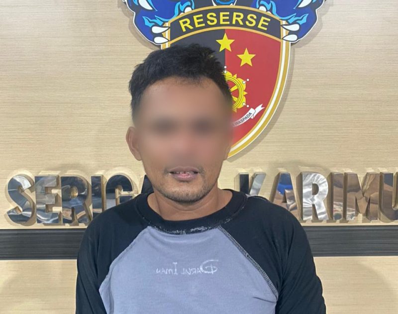 Pelaku Pencurian di beberapa Kios di Karimun berinisial Ah(31). (Foto: dokumen polisi)