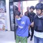 Pelaku Z ketika dihadirkan polisi dalam Konferensi Pers di Mapolsek Meral. (Foto: Istimewa/KepriHeadline.id)
