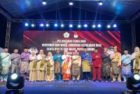 Komisi Pemilihan Umum (KPU) Kabupaten Karimun melaunching tahapan Pemilihan Gubernur- Wakil Gubernur Kepri serta Bupati- Wakil Bupati Karimun tahun 2024, Senin, 27 Mei 2024. (Foto: ricky/kepriheadline.id)