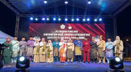 Komisi Pemilihan Umum (KPU) Kabupaten Karimun melaunching tahapan Pemilihan Gubernur- Wakil Gubernur Kepri serta Bupati- Wakil Bupati Karimun tahun 2024, Senin, 27 Mei 2024. (Foto: ricky/kepriheadline.id)