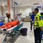 Korban Kecelakaan di Jalan MT Haryono, Kecamatan Tebing mendapatkan perawatan di RSBT Karimun. (Foto: dokumen polisi)