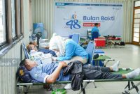 Kegiatan Donor Darah Bulan Bakti PT Timah di Wilasi Kundur. (Foto: Humas PT Timah)