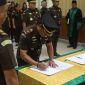 Kajari Karimun Priyambudi pimpin sertijab Kasipidsus dan Kacabjari Tanjungbatu. (FOTO: istimewa)