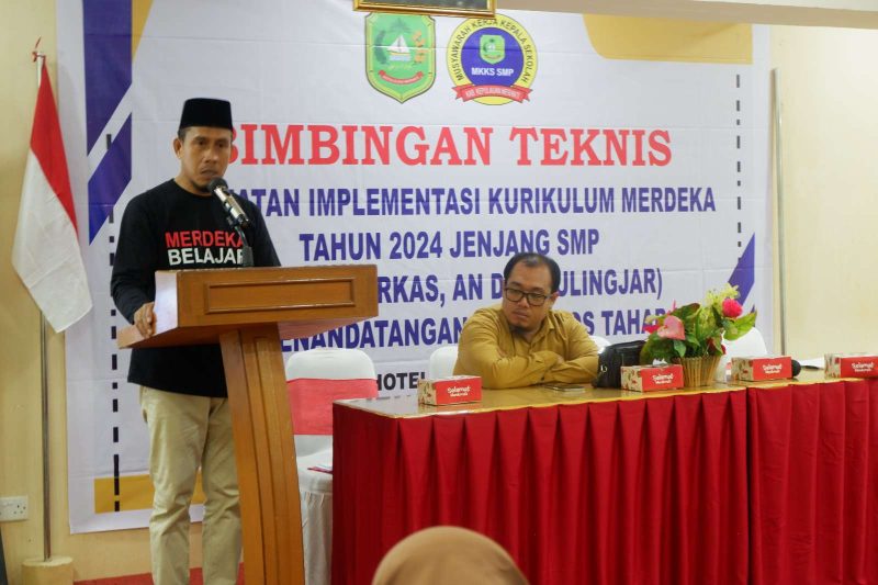 Pelaksanaan Bimtek penguatan implementasi kurikulum merdeka tahun 2024. (Foto: istimewa)