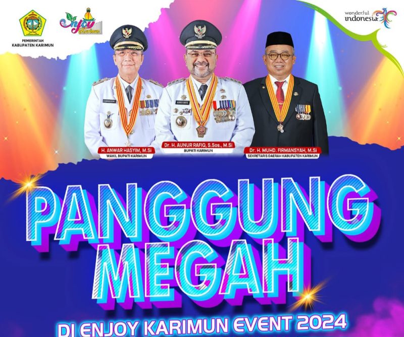 Pamflet Panggung Megah Enjoy Karimun Event. (Ilustrasi)
