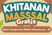 Pamflet Khitanan Masal Kejari Karimun. (Foto: istimewa)