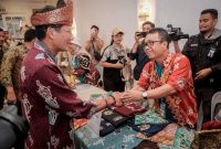 Menparekraf Sandiaga Salahuddin Uno saat hadir dalam acara  _workshop_ KaTa Kreatif yang berlangsung Restoran 