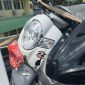 Kondisi dua unit sepeda motor korban kecelakaan di Jalan Pertamabangan Kecamatan Karimun. (Foto: dokumen polisi)