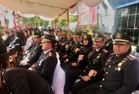 Kepala Rumah Tahanan Negara (Rutan) Kelas II B Tanjungbalai Karimun Arjiunna menghadiri Upacara Peringatan Hari Pengayoman ke-79 di Kantor Wilayah Kemenkumham Kepri di Tanjungpinang, Senin, 19 Agustus 2024. (Foto: Humas Rutan Karimun)