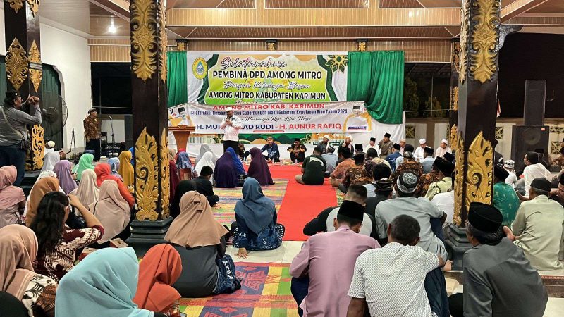 Calon Wakil Gubernur Kepri Aunur Rafiq bersilahturahmi bersama DPD Among Mitro Karimun. Foto: ricky/kepriheadline.id